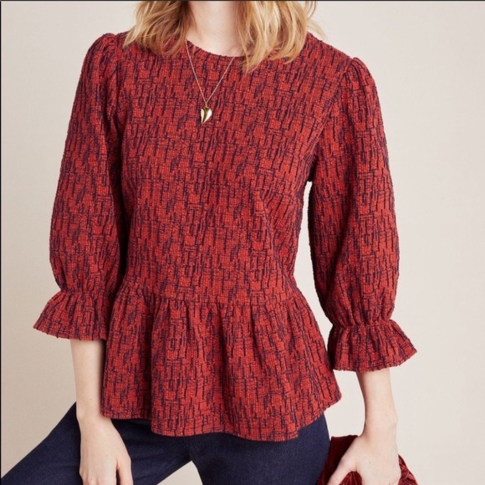 Anthropologie Peplum Top
